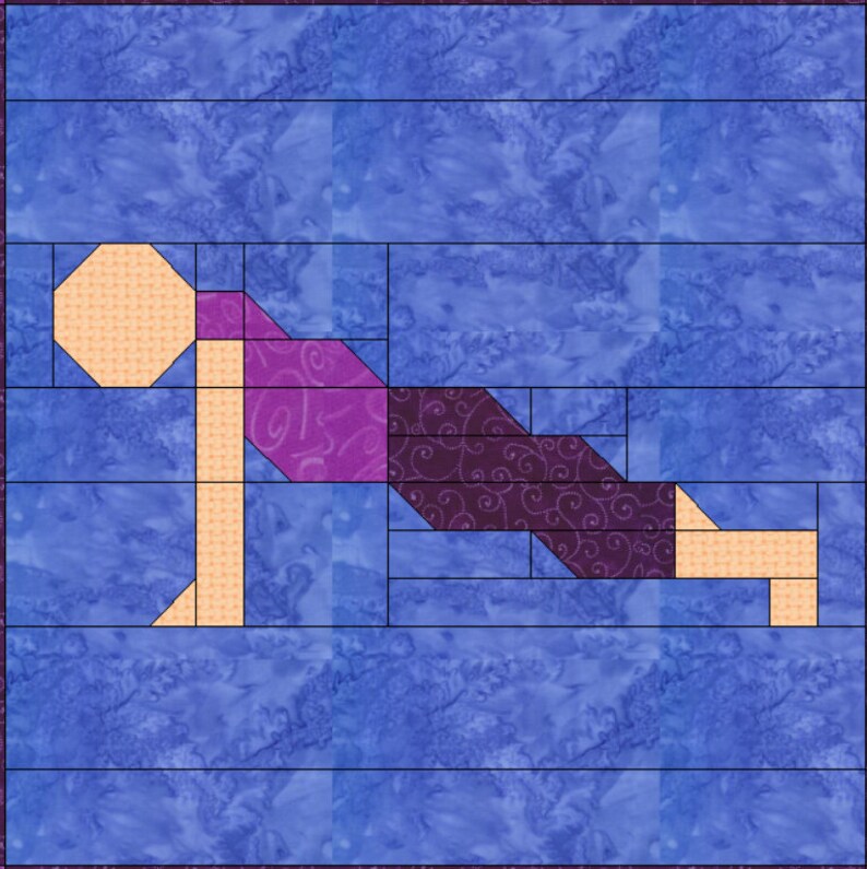 Yoga Quilt Pattern Twin Size 66x84 Inches Instant Download Etsy