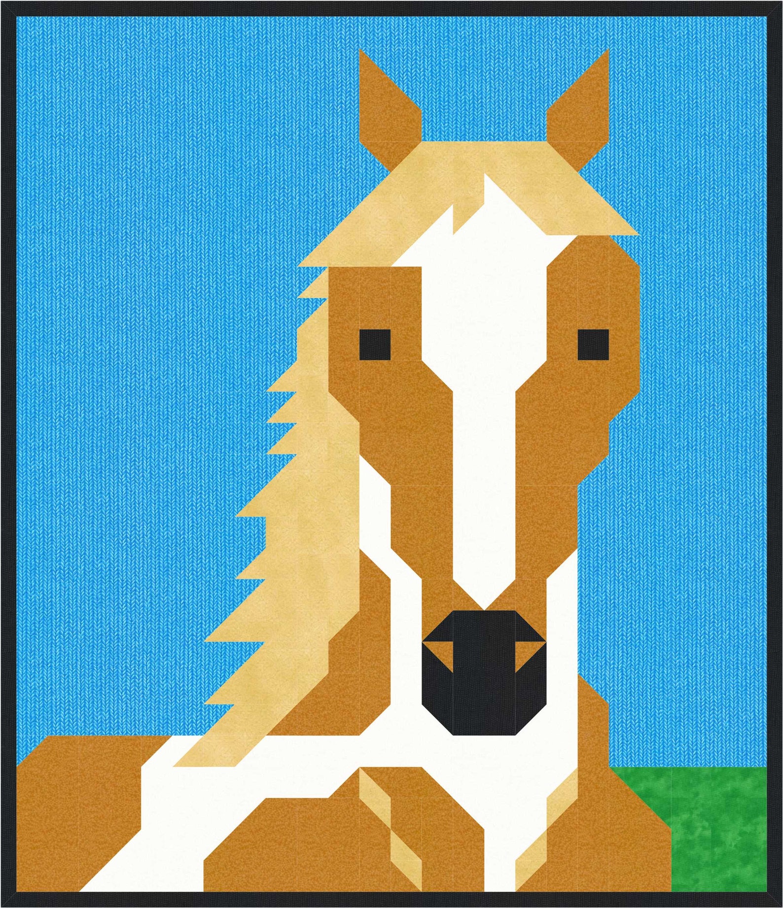 Painted Horse Quilt Pattern Great Wall Hanging 3 Sizes Etsy