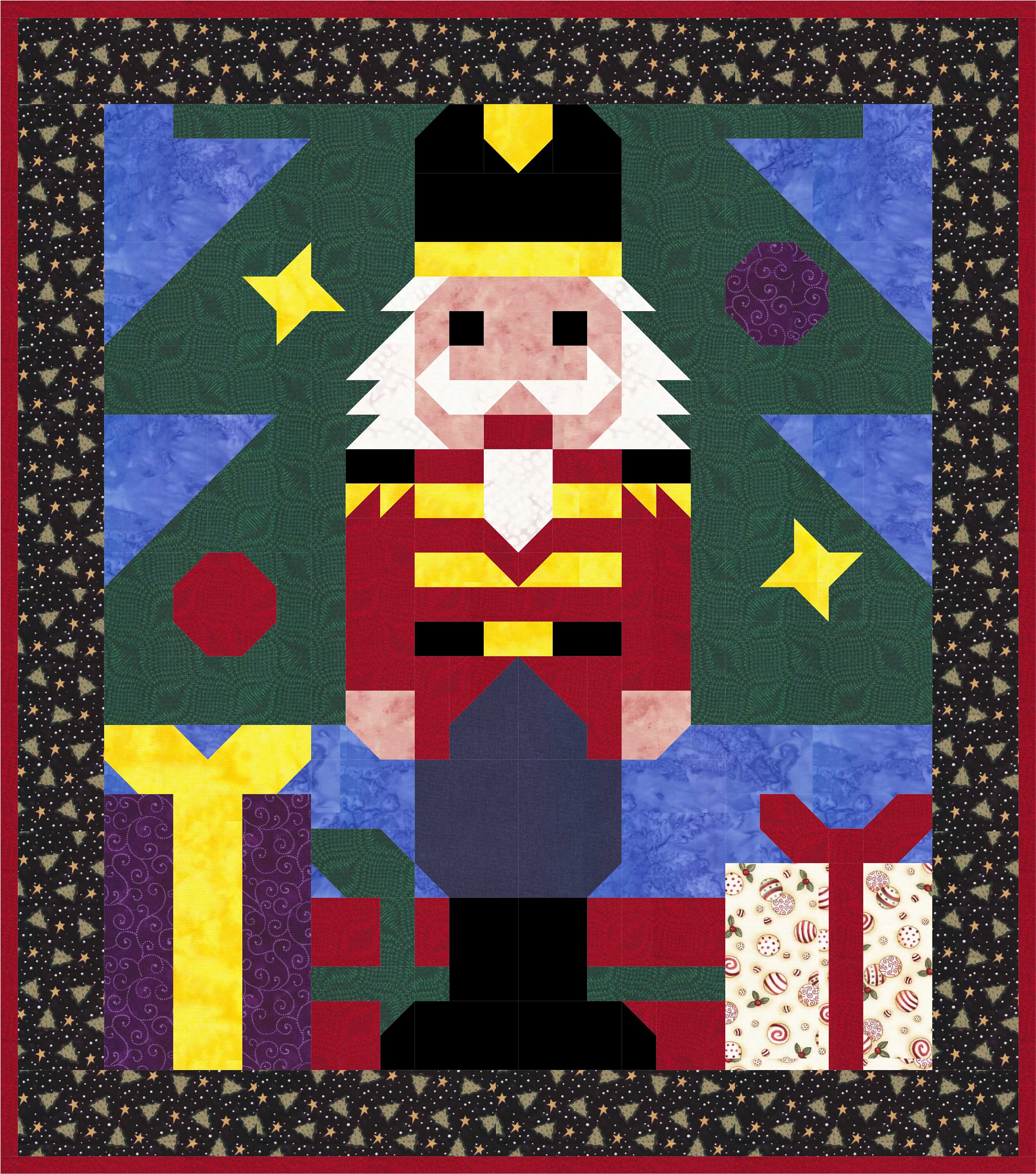 Nutcracker Quilt Pattern With Multiple Sizes 24x28 36x42 Etsy