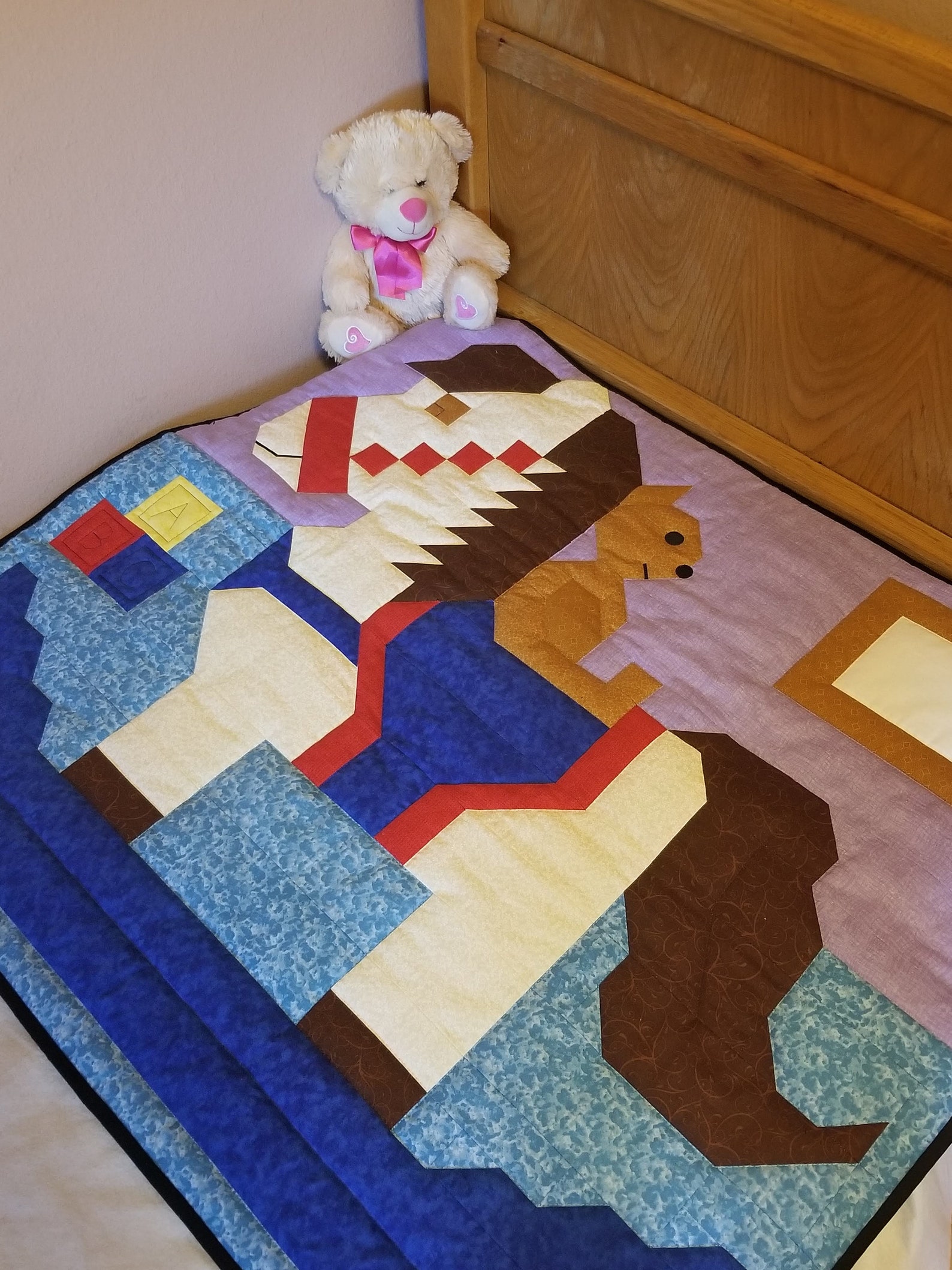 Rocking Horse Baby Quilt Pattern crib size 36x42 with Etsy