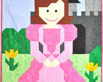 Princess Quilt pattern in 3 sizes.