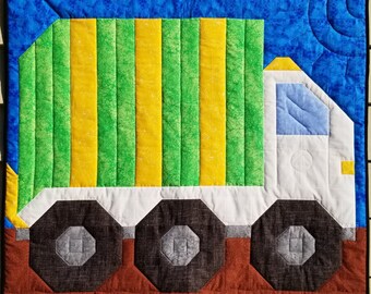 Garbage Truck Quilt Pattern: 3 Sizes (PDF Pattern)