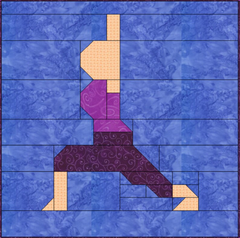 Yoga Quilt Pattern Twin Size 66x84 Inches Instant Download Etsy