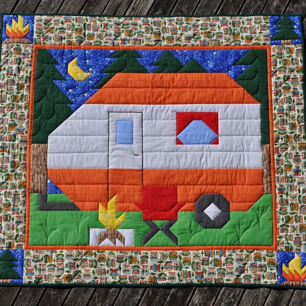 Camping Quilt Pattern Etsy