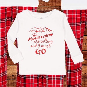 Fathers Day Pajamas Mountains are Calling Vacation Pajama Holiday Matching PJ Men Women Matching Pjs Valentine Gift Red Flannel Cotton Plaid