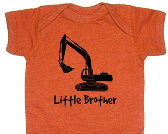 Little Brother Shirt - Little Brother Baby one piece - Multiple Colors - 3-6 month, 6-12 month, 12-18 month, and 18-24 month - Gift Friendly