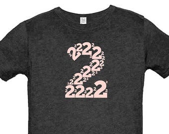 Birthday Shirt - 2 year old shirt - 2nd Birthday  - Number Shirt - Birthday Girl - Party - Kids Tshirt Size 2 - Gift Friendly-PolyCotton Tee