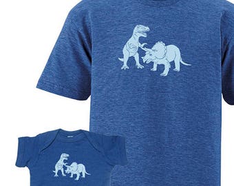 Matching Tees - Family T Shirts Sizes for Whole Family - Father Son Baby Mother Daughter Brother Dinosaur Matching TShirts Tees Fathers Day