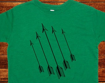 Arrows Kids Shirt - Many Colors Available - Girls or Boys Shirt - Kids T shirt - PolyCotton Blend - Gift Friendly - Kids Arrow T Shirt