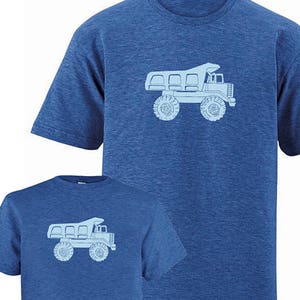 Matching Father Son Shirts, Dump Truck T shirts, Christmas gift present, new dad shirt, father daughter son, matching family tees tshirt image 2
