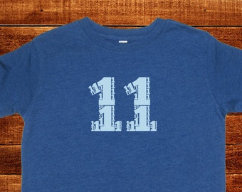 Birthday Shirt - Eleventh Birthday Number 11 - Kids Tshirt - Tee - Youth Boys Girls Shirt Super Soft Party Shirt - 11th Birthday