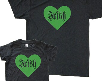 Father Son Matching St Patrcks Day Shirts - Gift for Husband and Son , new dad shirt, father son, gift for dad from boy kids Shamrock Irish
