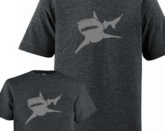 Matching Tees Dad Father Son Shirts Shark T shirts Christmas  gift new dad shirt, father daughter gift for dad, gift for dad from son, kids