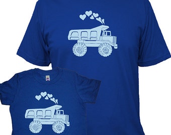 Fathers Day Matching Father Son Shirts, Dump Truck T shirts, gift, new dad shirt, father son, gift for dad, gift for dad son kids, set