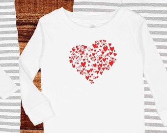 Valentines Pajamas Family Matching Pajamas - Heart of Hearts Pajama Set Matching PJ Men Women Boy Girl Child Kid Baby Matching Pjs Set