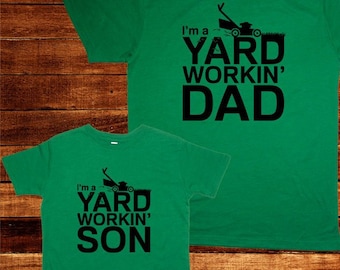 Father's Day Shirt -Dad and Son Matching Tees T Shirts - Father Child Matching Dad Son Shirts, T shirts, present, men gift from kids - Yard