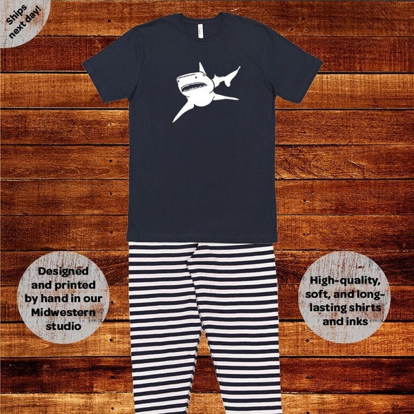 Shark Pajamas Etsy
