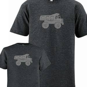 Matching Father Son Shirts, Dump Truck T shirts, Christmas gift present, new dad shirt, father daughter son, matching family tees tshirt image 3