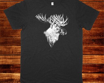 Moose T Shirt in Adult Sizes, Men or Womens Sizing Available