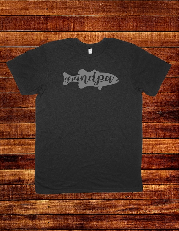 Mens Grandpa Fish Shirt - Great Fathers Day Gift - Fishing - Fisherman - Grandpa Fishing Present Gift Idea - Father's Day Birthday Fisher