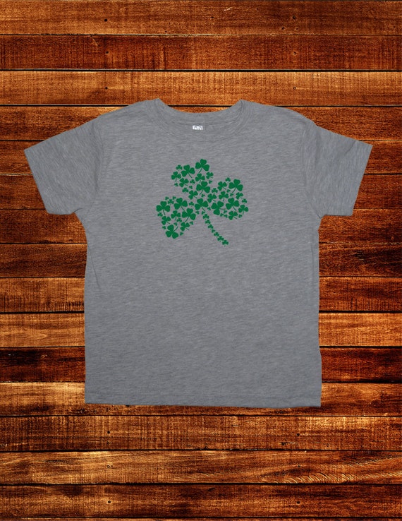 boys 10//12 green THIS IS MY LUCKY SHIRT top tee clover cotton short sleeve @@