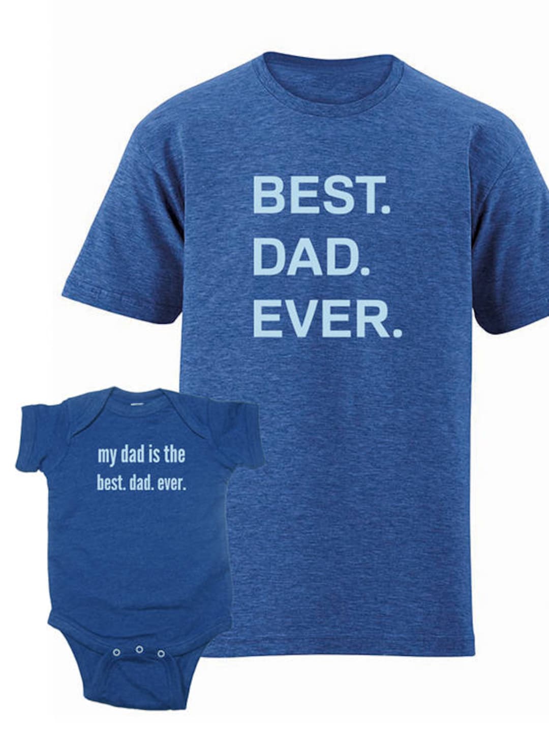 T-Shirt 'Papa & Fille Meilleurs Amis' - Toutes Tailles - Cadeau Anniversaire/Noël - Marque Gildan Neuf