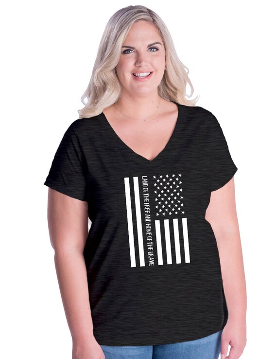plus size 4th of july shirts for women