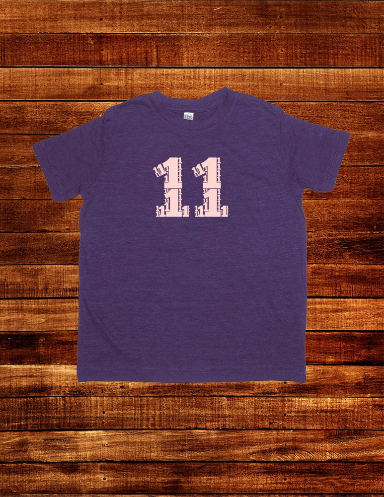 Birthday Shirt - Eleventh Birthday Number 11 - Kids Tshirt Birthday Shirt - Eleventh Birthday Number 11 - Kids Tshirt