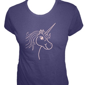 Unicorn Shirt Womens Shirt Available in 4 Colors Womens Organic Bamboo and Cotton T Shirt Gift Friendly image 4