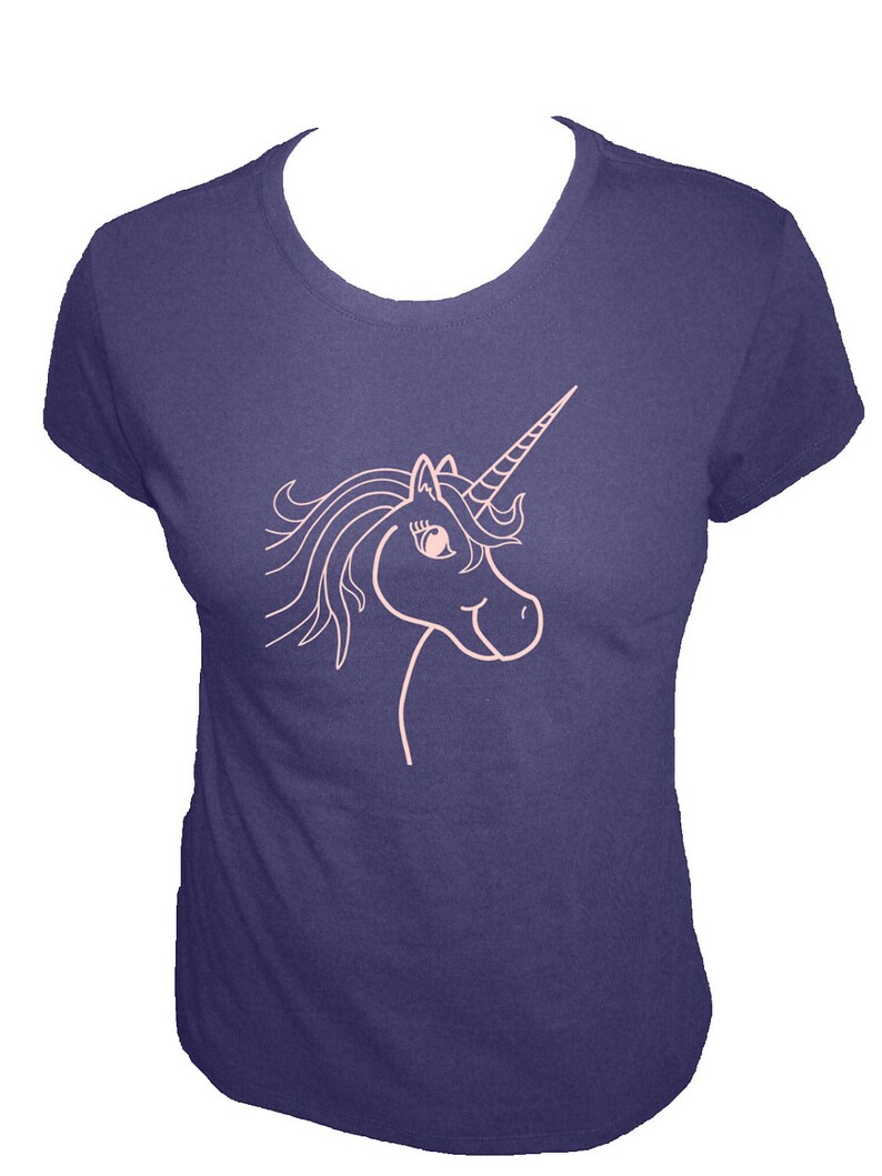 Unicorn Shirt Womens Shirt Available in 4 Colors Womens Organic Bamboo and Cotton T Shirt Gift Friendly image 4