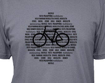 Camiseta de ciclismo - Camiseta de hombre con lenguaje de bicicleta - 3 colores disponibles - Camiseta de algodón para hombre - Ideal para regalar