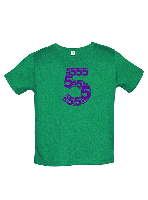 Kids Robot 5th Birthday Shirt - Retro Robotics With Number Five Kids Robot 5th Birthday Shirt - Retro Robotics With Number Five