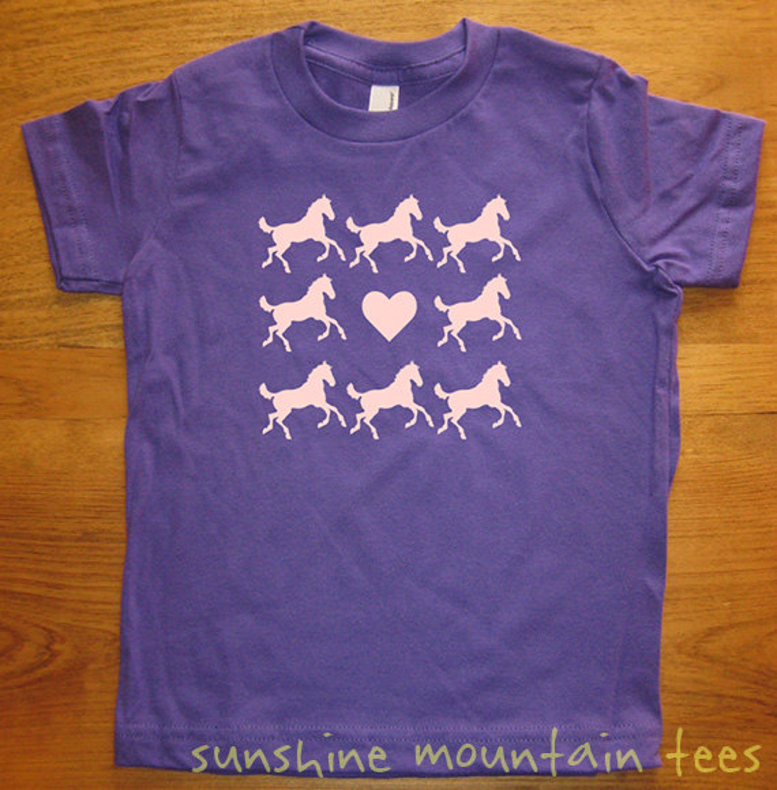 Sunshine Rainbow Little White Horse Tee