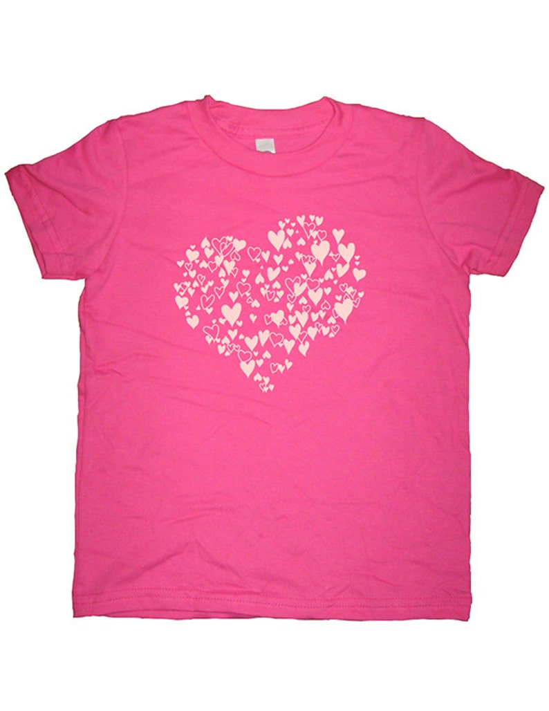 Heart Tshirt Kids Adorable Hearts Girls Shirt Heart of - Etsy