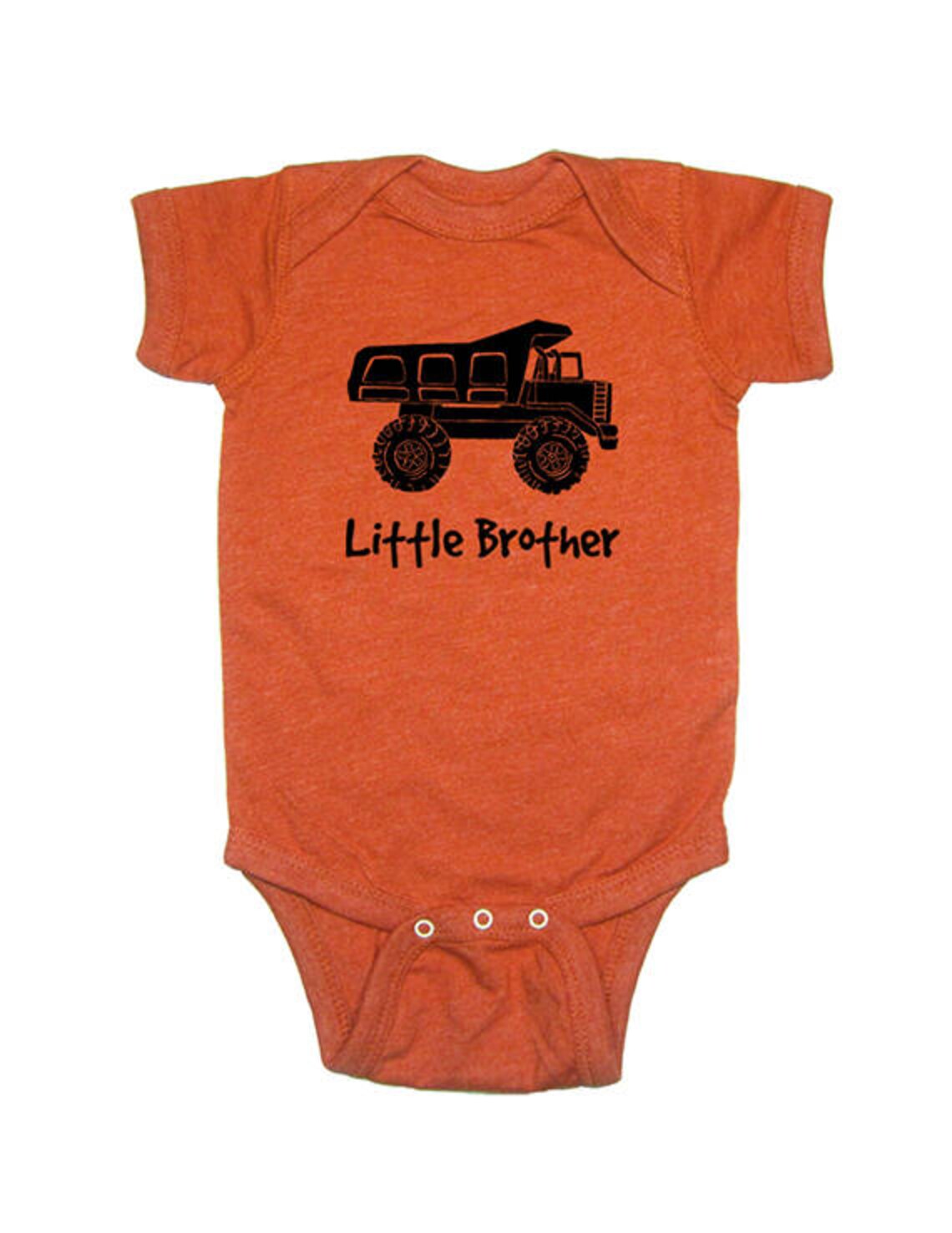 Little Brother Dump Truck Shirt Little Brother Baby One Etsy