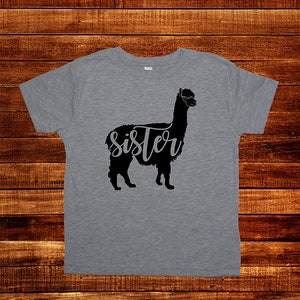 Mama Llama with Plus Sized Shirts available Mommy and Me Matching Whole Family T Shirts Brother Sister Baby Shirts Mom Matching TShirts image 8