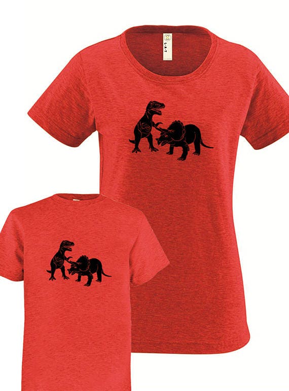 Mother Son Or Daughter Matching Dinosaur Shirts Mommy And Me Etsy