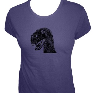 Dinosaur Shirt - T Rex Shirt - Womens Organic T Shirt - 4 Colors - Organic Bamboo and Cotton T Shirt - Gift Friendly