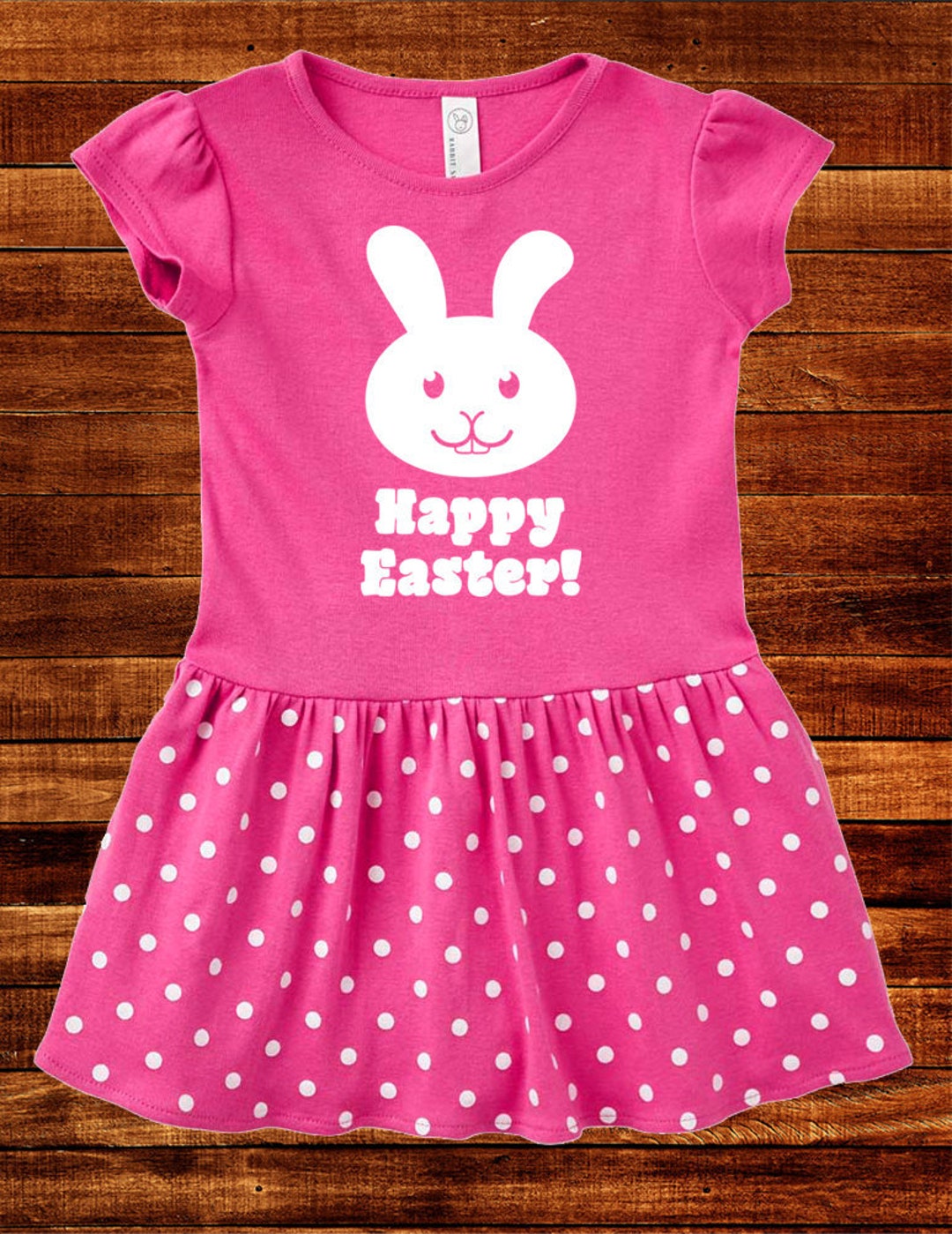 Happy Easter Dress Easter Bunny Basket Dress Girls Spring Easter T