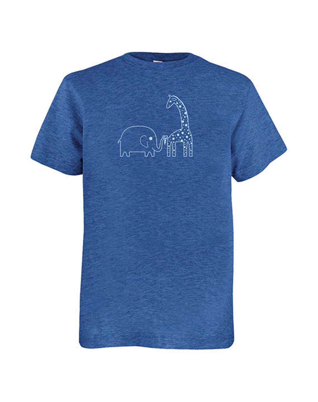 Elephant and Giraffe Tshirt Kids Safari Animal Shirt Tee - Etsy