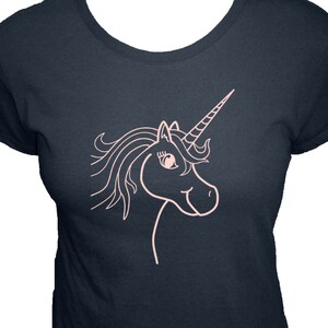 Unicorn Shirt Womens Shirt Available in 4 Colors Womens Organic Bamboo and Cotton T Shirt Gift Friendly image 1