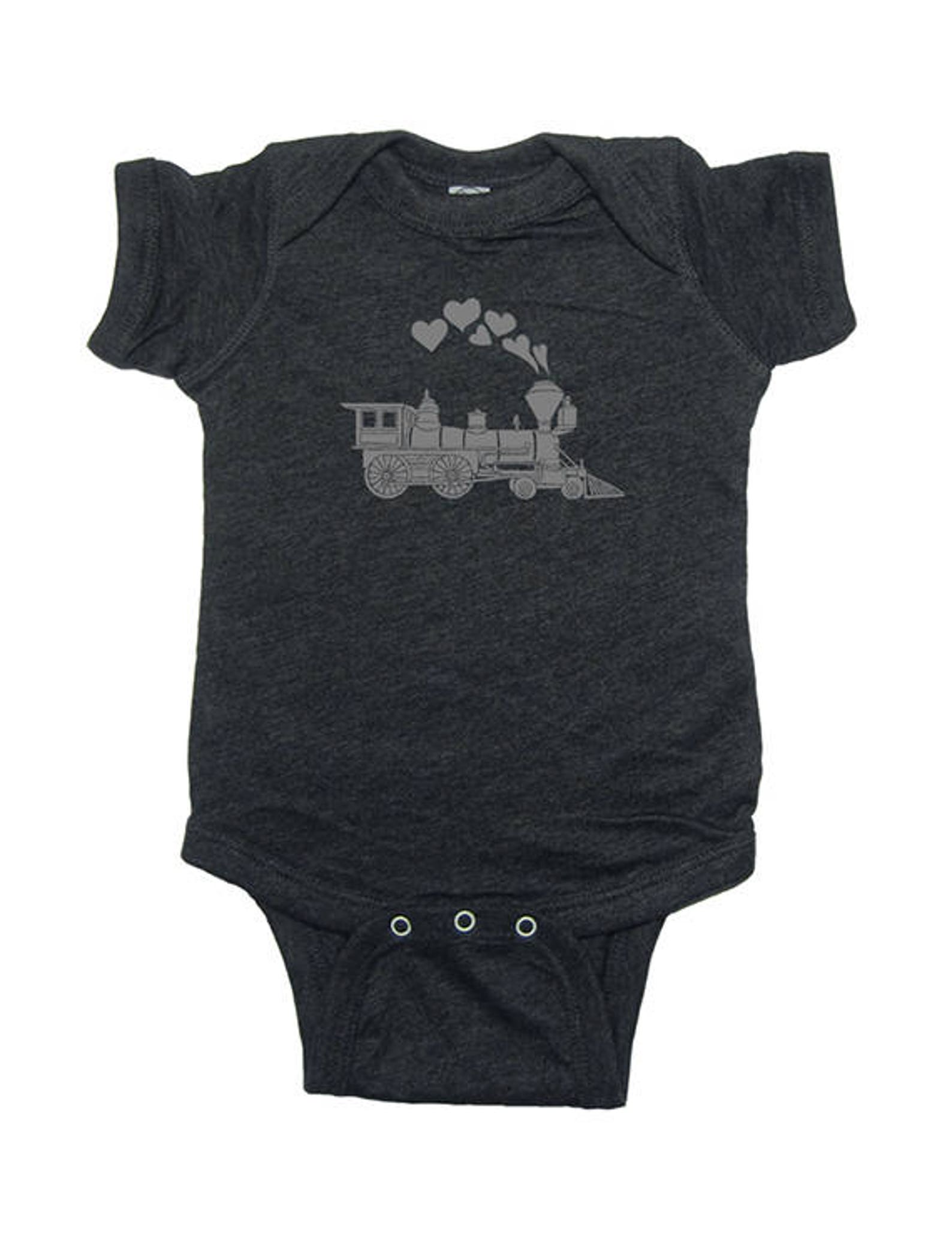 Love Trains Train Heart Baby Shirt Valentines Day Love - Etsy