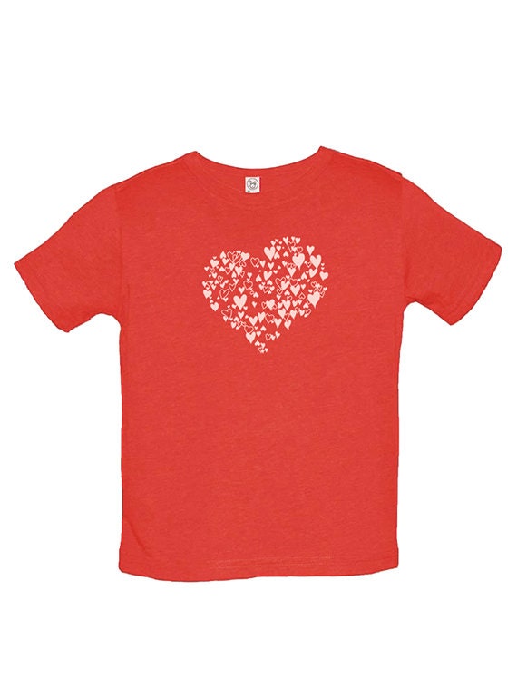 Girls Heart of Hearts Shirt Cute Hearts for Girls Love Heart Tee Great Present for Girl Cute Valentines or Birthday Gift Top