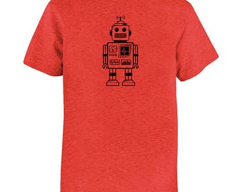 【2plan】Light Robot Printing Short Sleeve T-shirt Amazon.com: CafePress Pop Art Robots Light T Shirt Men's