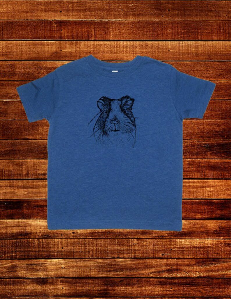 Guinea Pig Face Kids Shirt T Shirt Guine Pig Pet Tee Tshirt Guinea Great Valentines Present Gift T Shirt Boys Girls 2T 3T 4T 5 XS S M L XL Blue