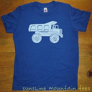 Dump Truck Shirt - Kids Shirt - Boys shirt , Girls Shirt - 6 Colors - Sizes 2T, 4T, 6, 8, 10, 12 - Gift Friendly