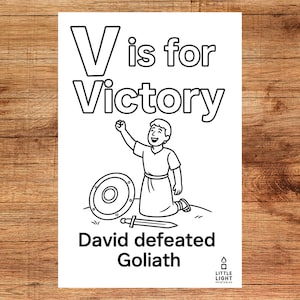 Letter V is for Victory Coloring Page - Printable Alphabet Activity for Kids