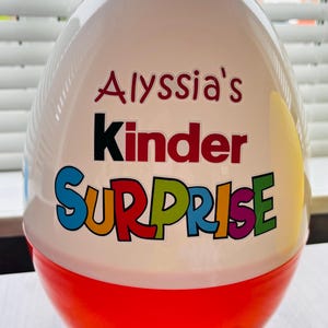 Personalised Fillable Egg | Large Reusable Treat Box, Custom Name Gift