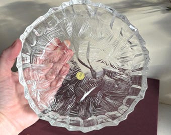 ヴィンテージのフロスト加工スズランの花瓶 - ホヤ（Hoya）日本製