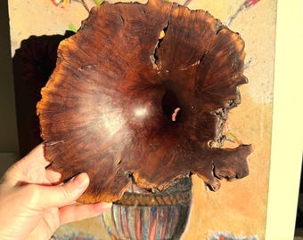 Prato decorativo em madeira torneada à mão | Fabricado na Austrália